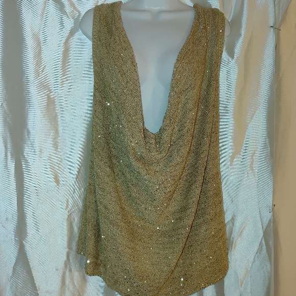 INC international concepts sequined knit top M - Picture 4 of 4